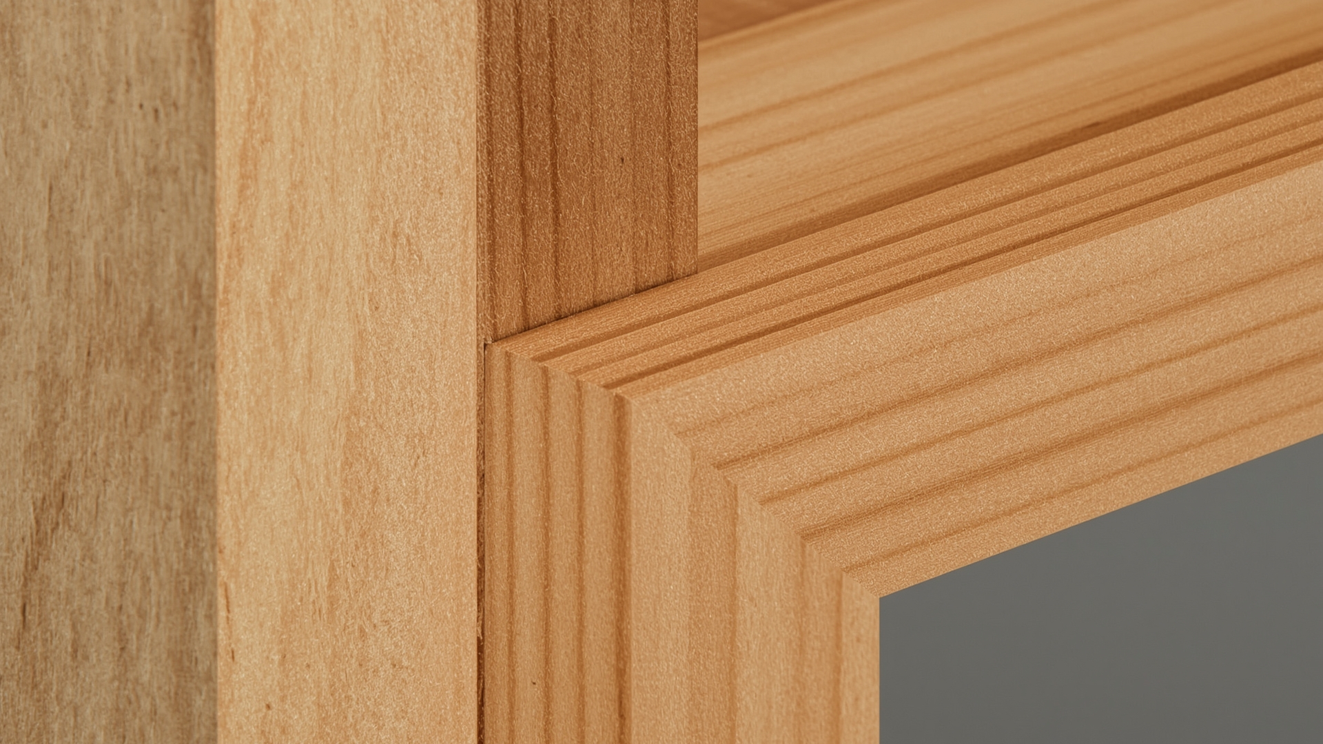 Close-up comparison of cheap stapled furniture joint versus quality hardwood mortise-and-tenon joinery